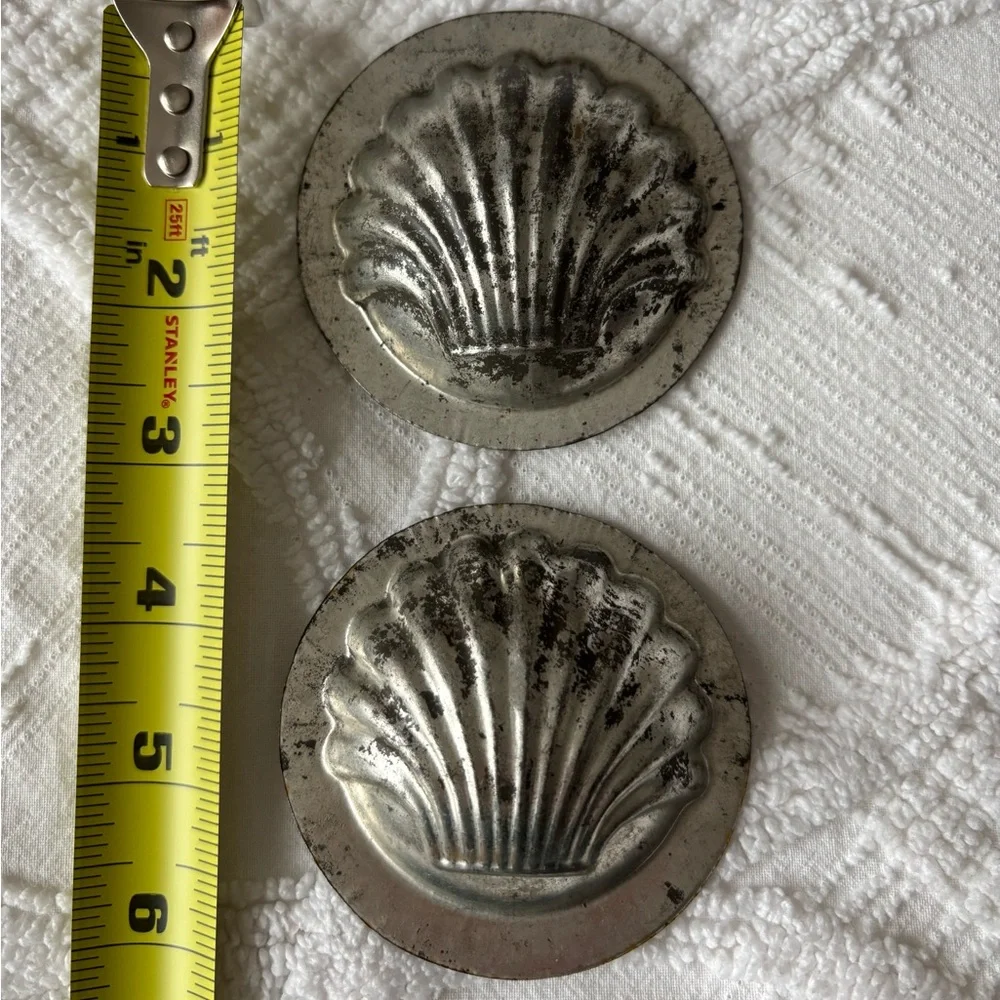Vintage Shell Molds - set of two